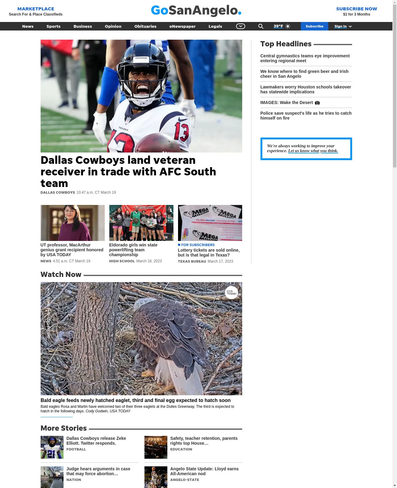 The San Angelo Standard-Times at 2023-03-20 08:36:21-05:00 local time