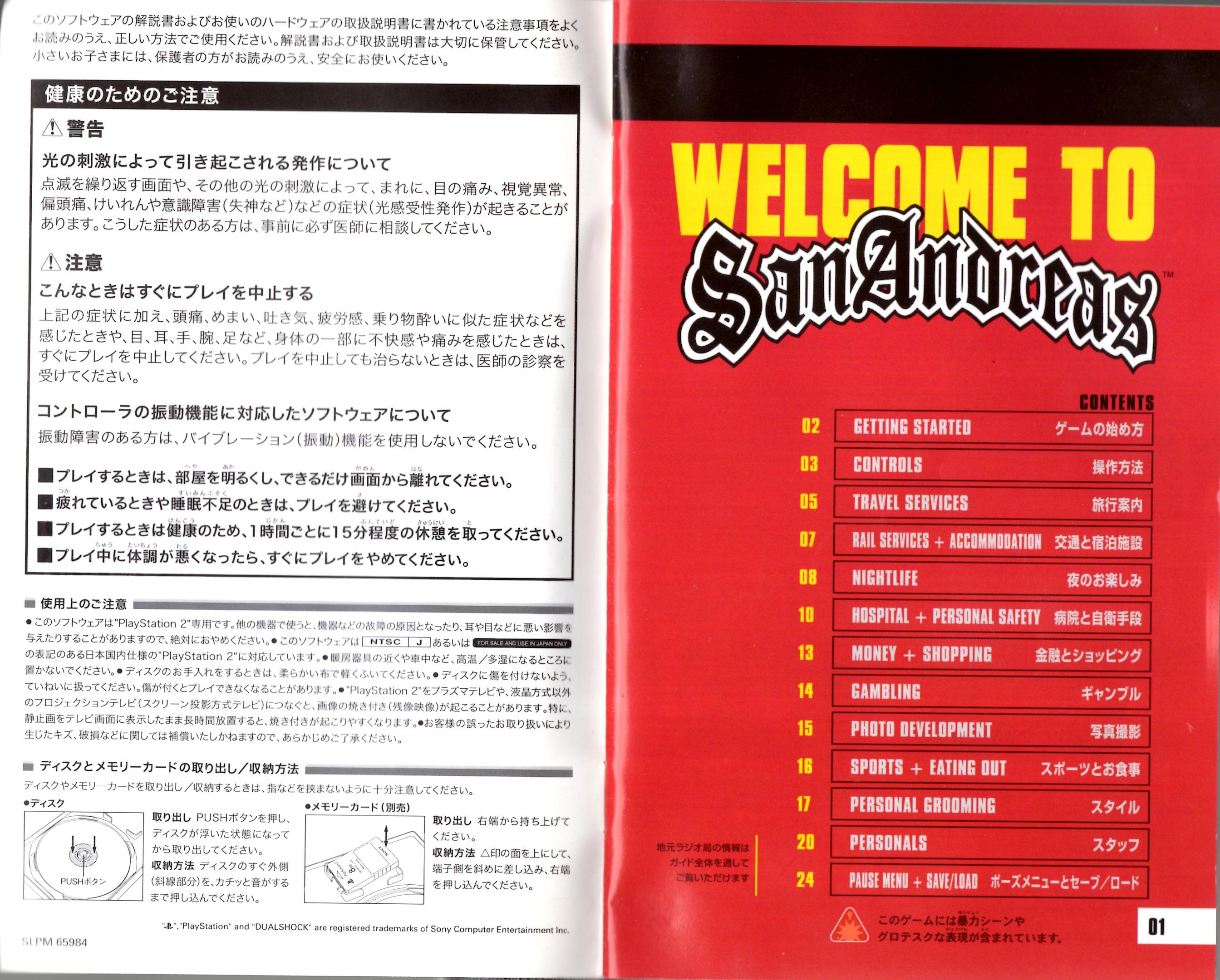 Releases in Japan: GTA SA PS2