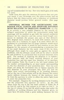 Thumbnail image of a page from Handbook of projection for theatre managers and motion picture projectionists