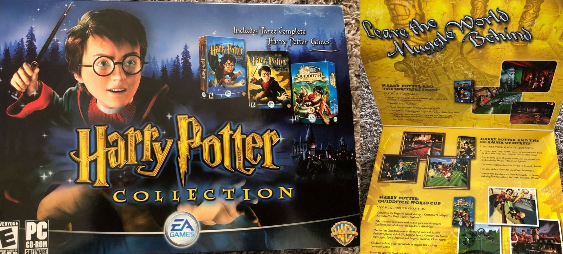 Harry Potter Games: Software Box Art Release Variants (Windows PC