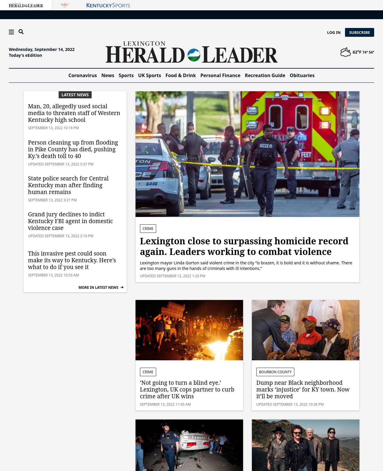 Lexington Herald-Leader at 2022-09-13 23:50:57-04:00 local time