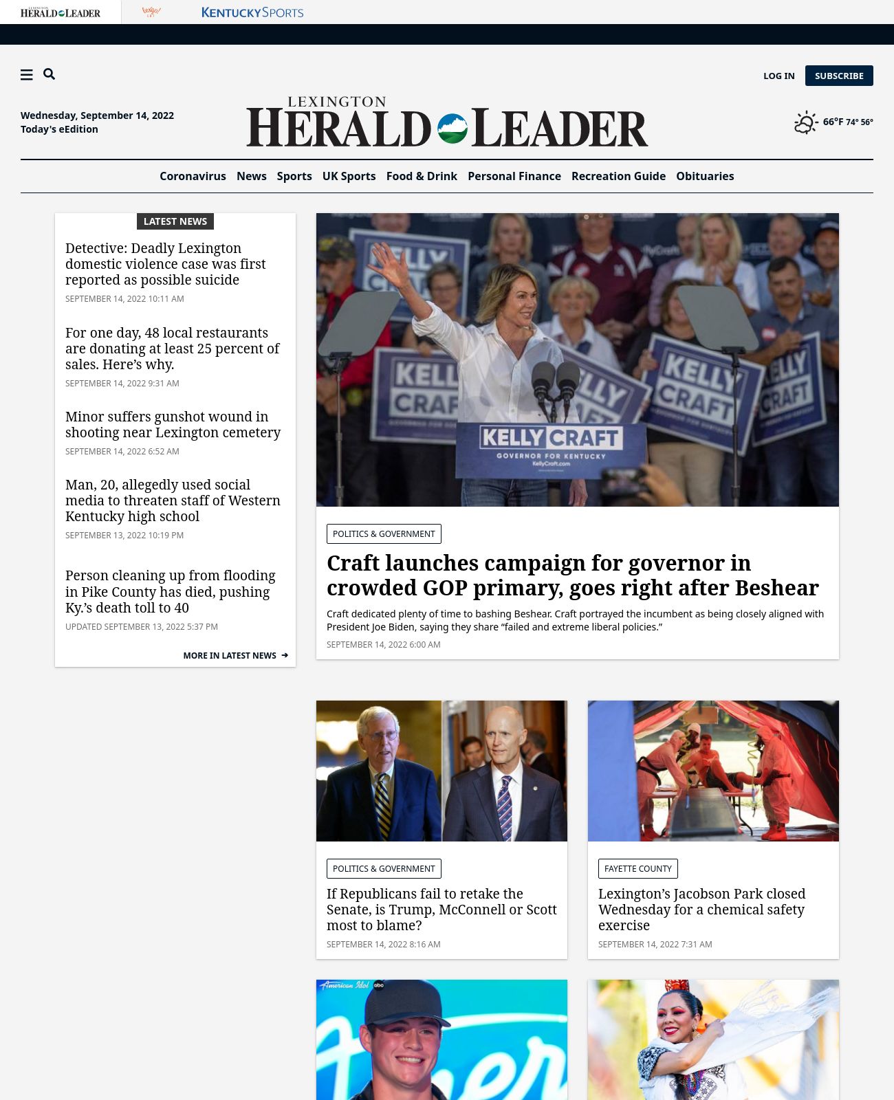 Lexington Herald-Leader at 2022-09-14 11:21:09-04:00 local time