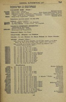 Thumbnail image of a page from His Masters Voice Recorded Music