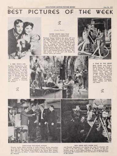 Thumbnail image of a page from Hollywood Motion Picture Review
