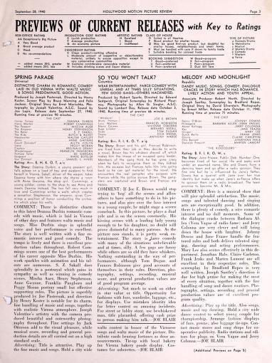 Thumbnail image of a page from Hollywood Motion Picture Review