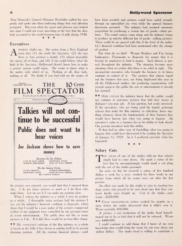 Thumbnail image of a page from Hollywood Spectator