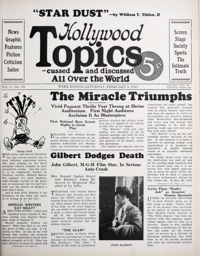 Thumbnail image of a page from Hollywood Topics