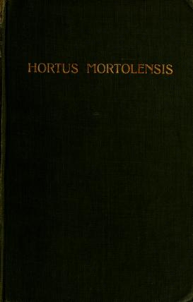 Cover of: Hortus mortolensis by Alwin Berger