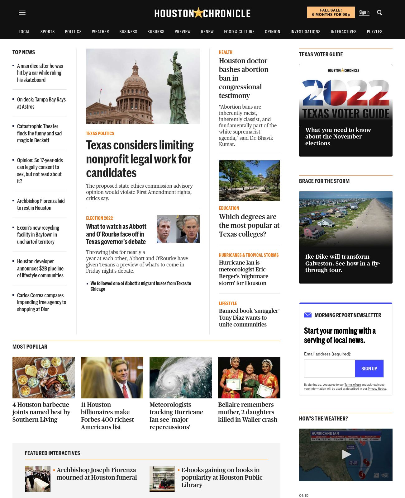 Houston Chronicle at 2022-09-30 08:01:59-05:00 local time