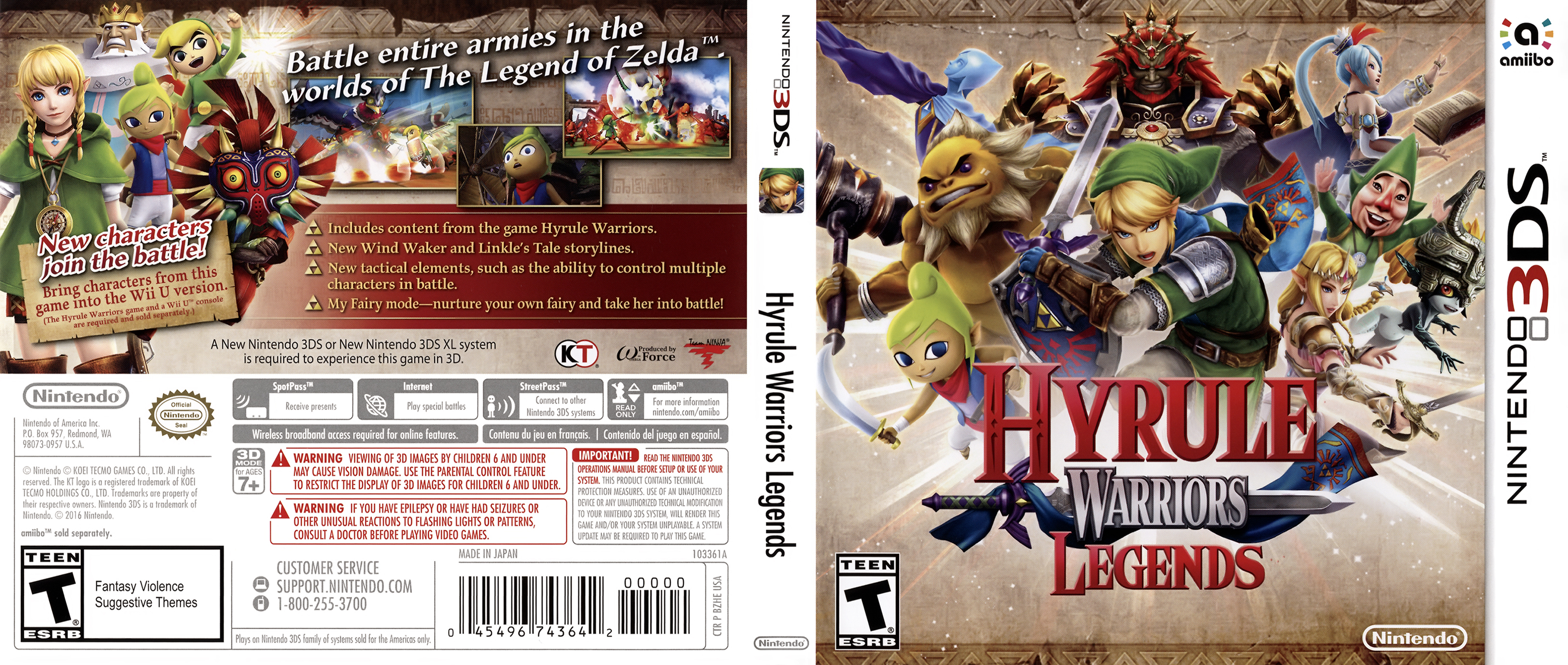 Hyrule Warriors Legends Nintendo 3DS Complete In Box CIB Working