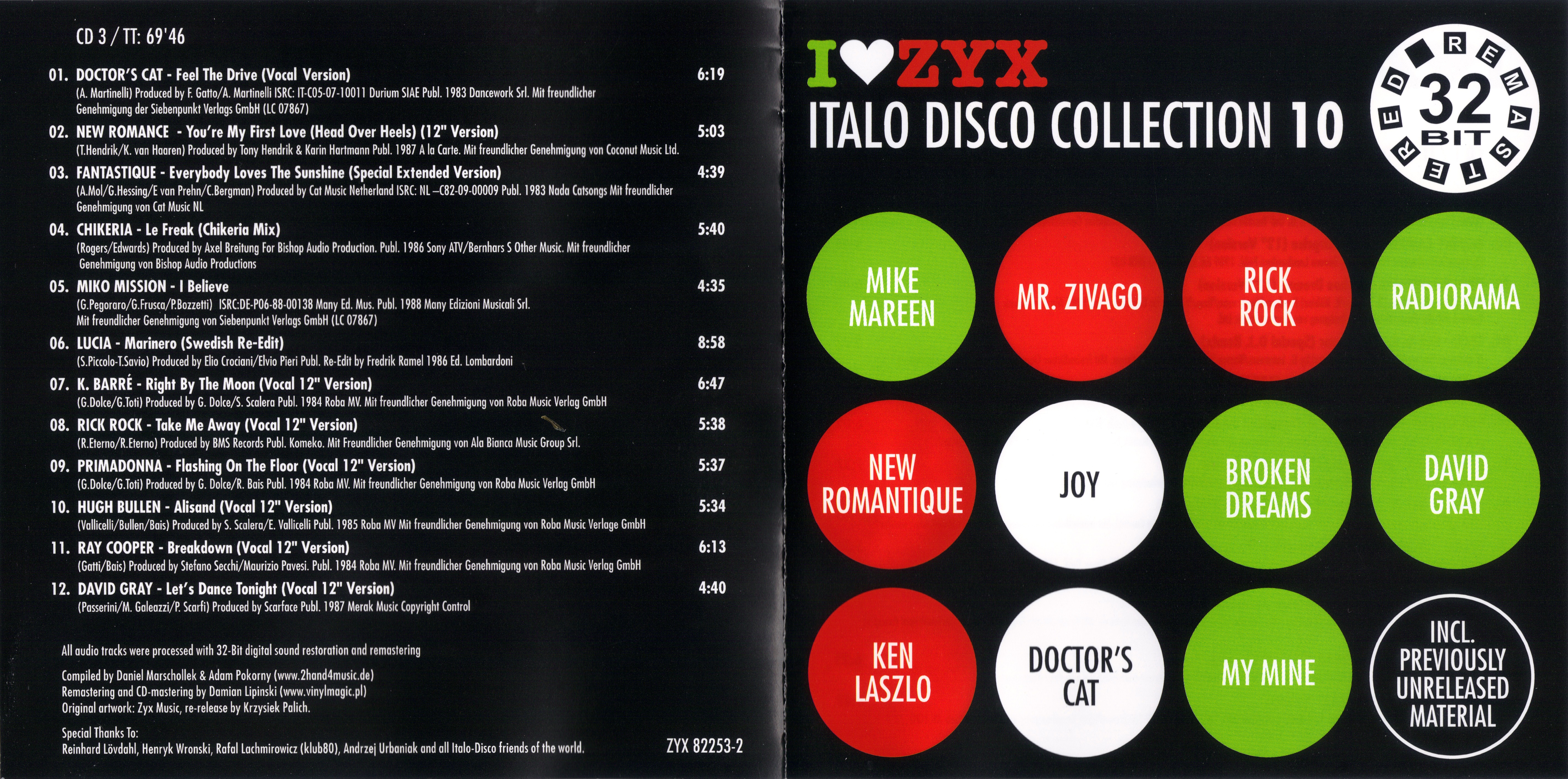 I Love ZYX Italo Disco Collection 10 CD2 : HECTOR SEGOVIA : Free 
