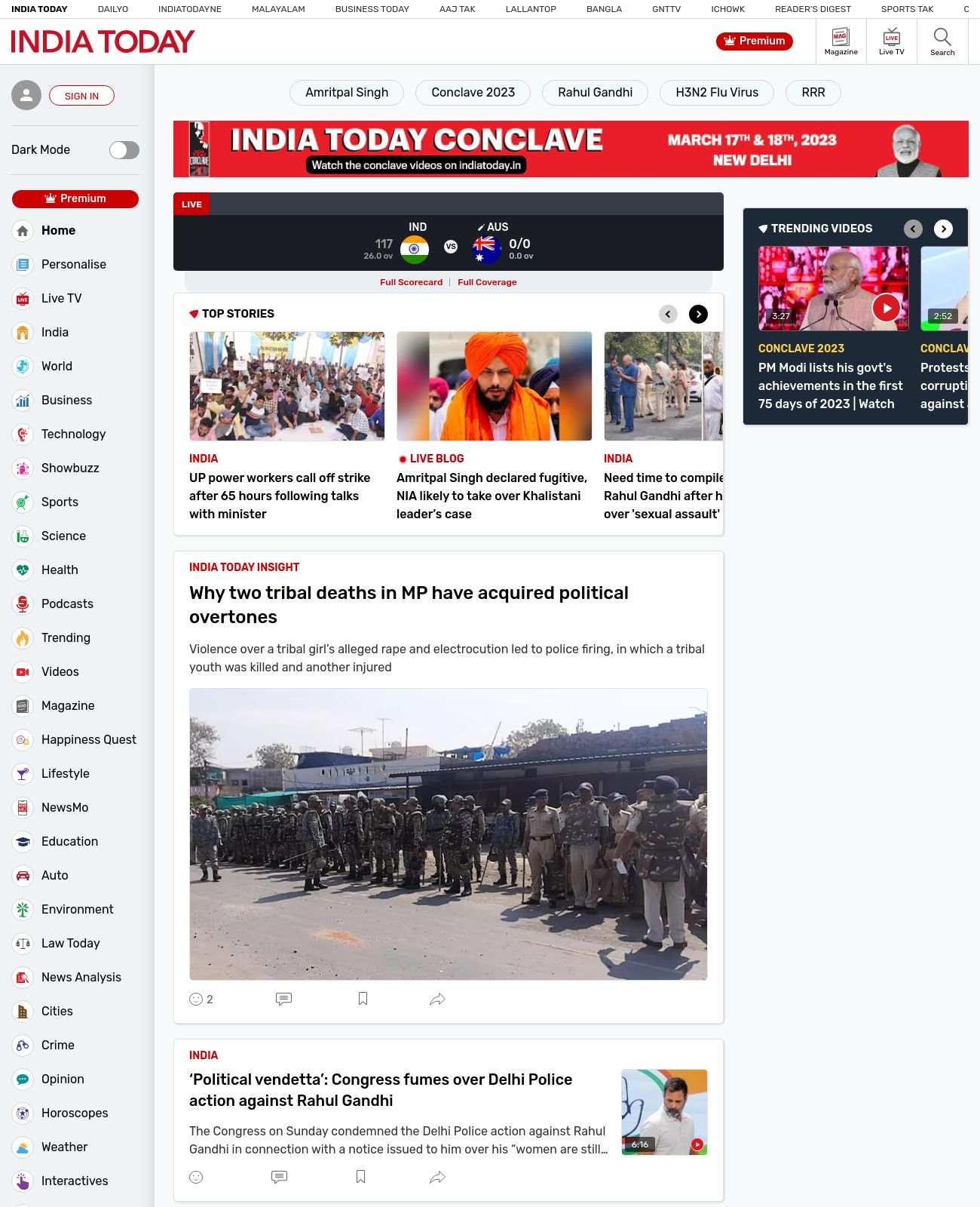 India Today at 2023-03-19 16:46:46+05:30 local time