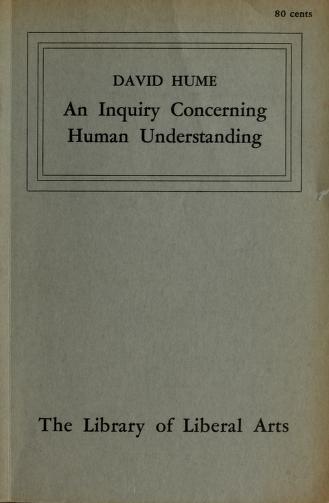Cover of: An inquiry concerning the principles of morals by David Hume
