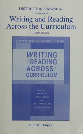 Cover of: Instructor's manual to accompany writing and reading across the curriculum by Lila M. Harper