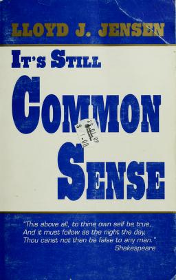 Cover of: It's Still Common Sense by 