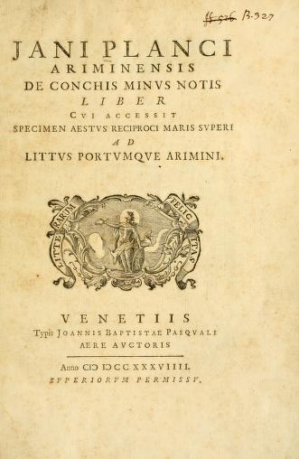Cover of: Jani Planci Ariminensis De conchis minus notis liber by Bianchi, Giovanni