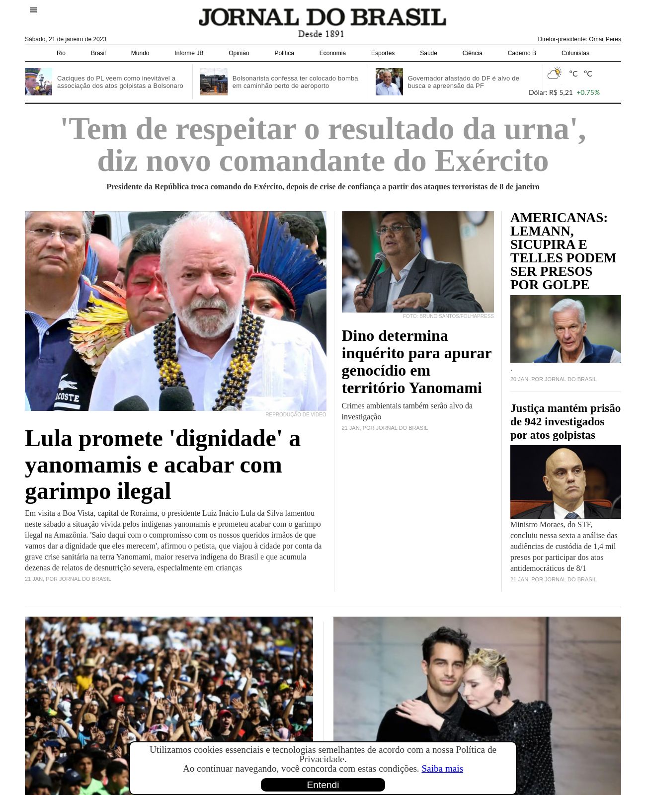 Jornal do Brasil at 2023-01-21 20:08:28-03:00 local time
