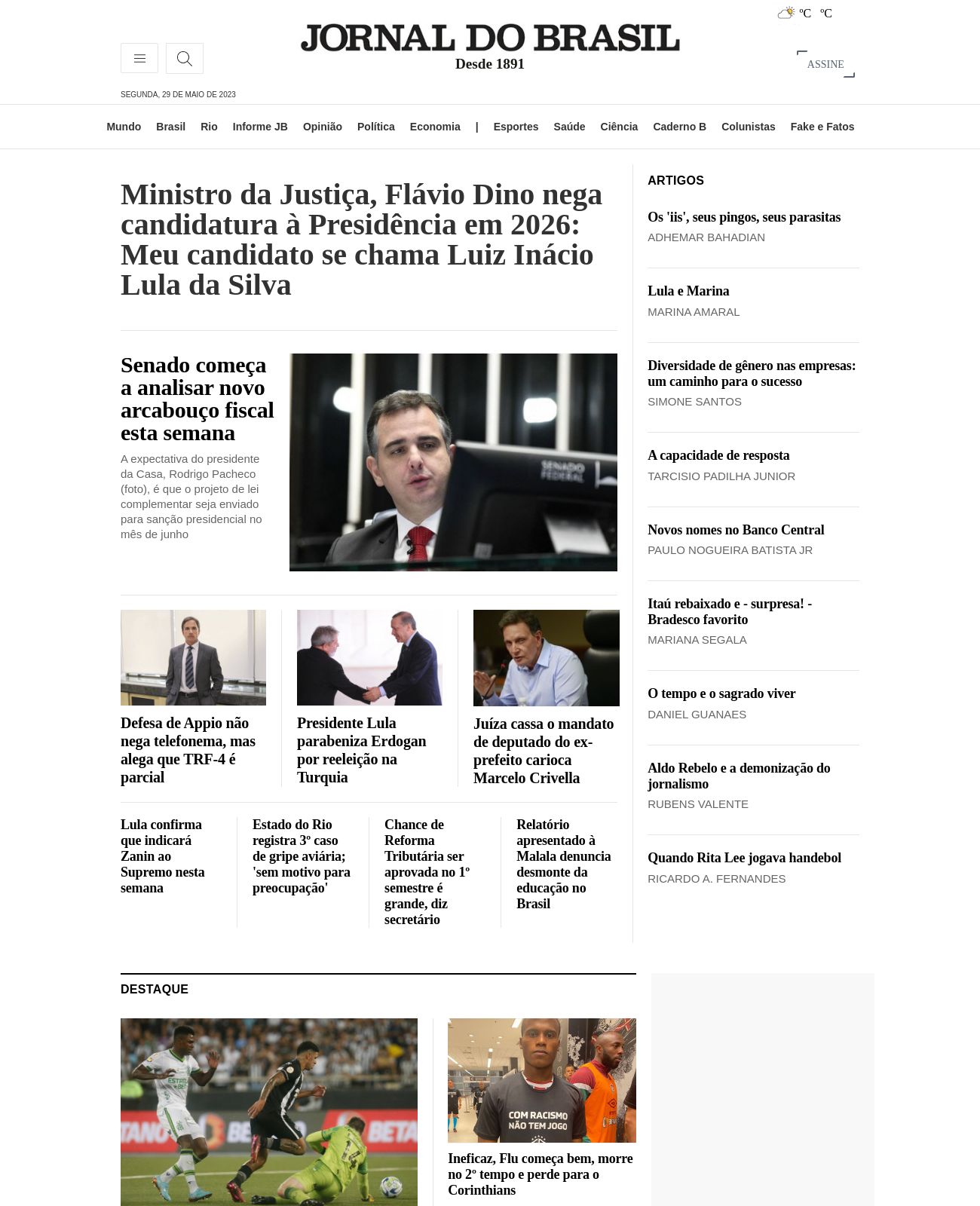 Jornal do Brasil at 2023-05-29 08:10:54-03:00 local time