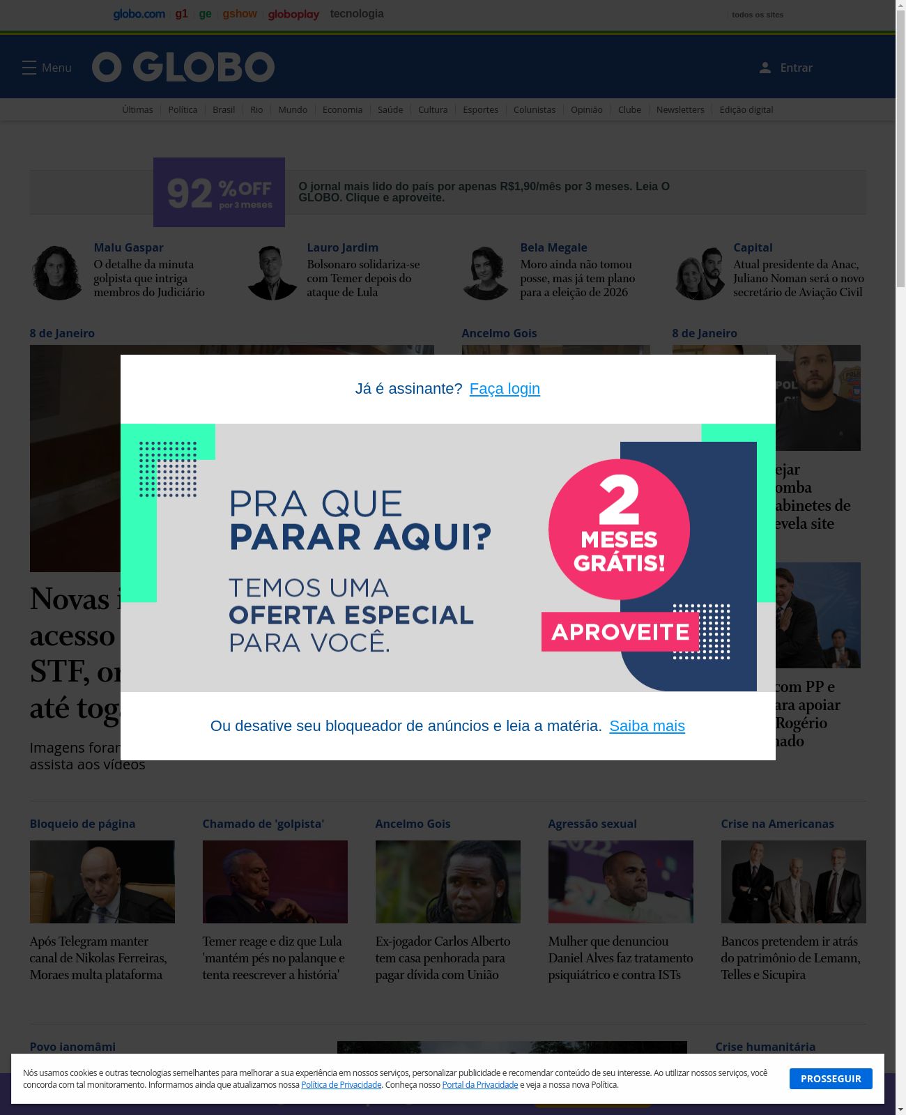 O Globo at 2023-01-25 23:11:47-03:00 local time