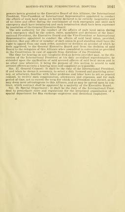 Thumbnail image of a page from Jurisdictional disputes in the motion-picture Industry : hearings before a special subcommittee of the Committee on Education and Labor, House of Representatives, Eightieth Congress, first-session, pursuant to H. Res. 111
