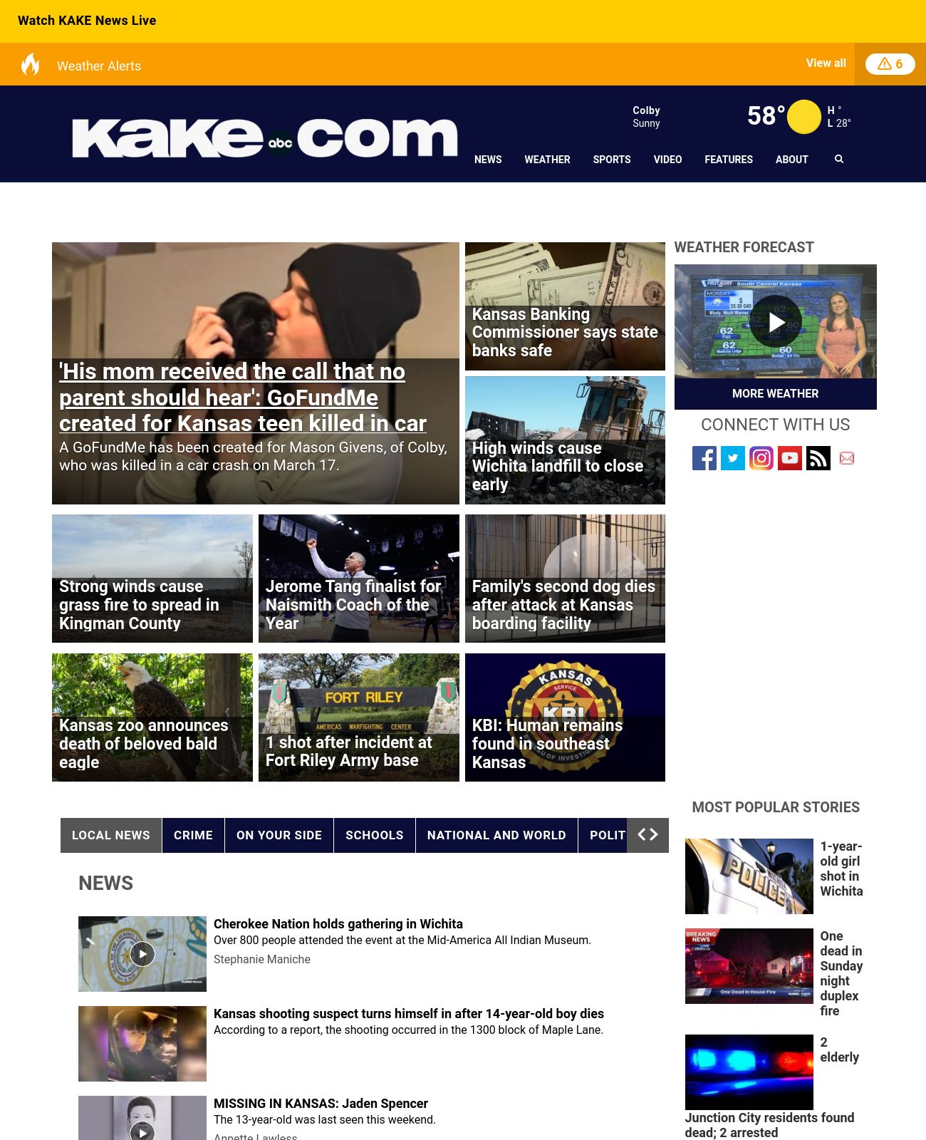 KAKE News at 2023-03-20 18:12:27-05:00 local time