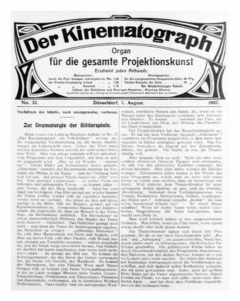 Der Kinematograph (August 1907)