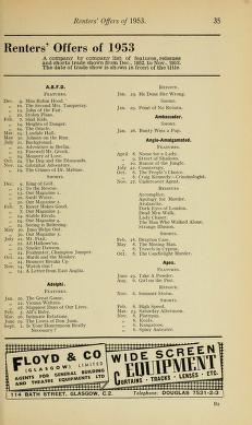 Thumbnail image of a page from Kinematograph Year Book 1954