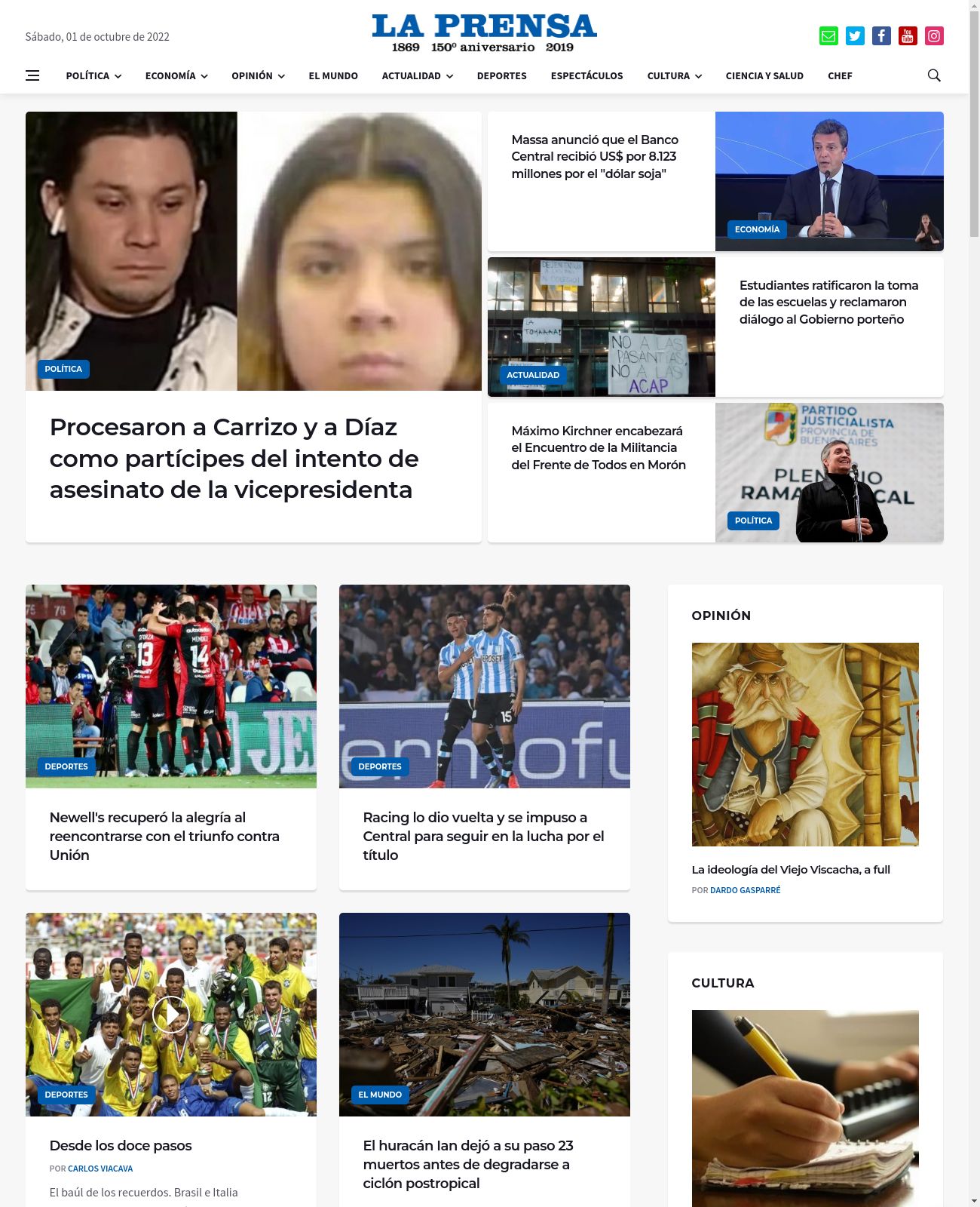 La Prensa at 2022-10-01 09:54:29-03:00 local time