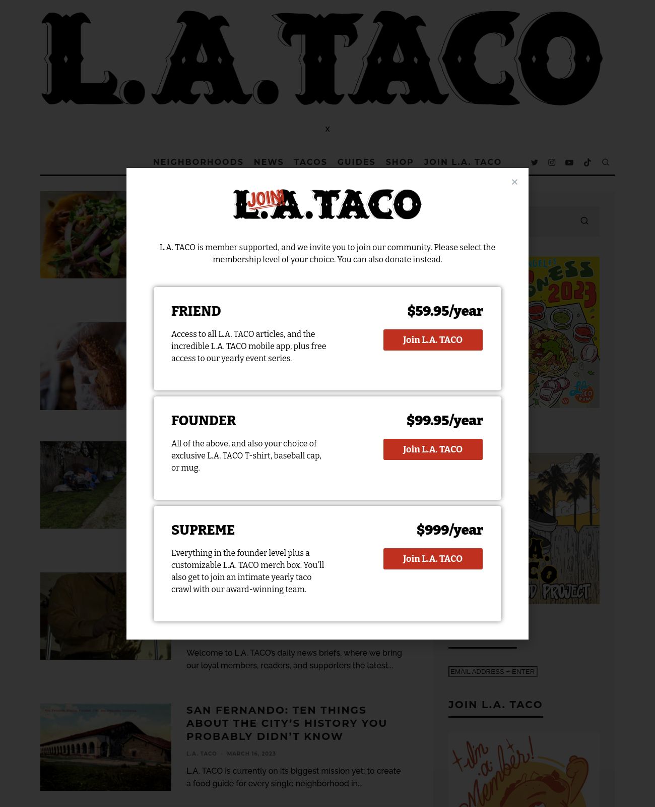 L.A. Taco at 2023-03-19 16:20:43-07:00 local time