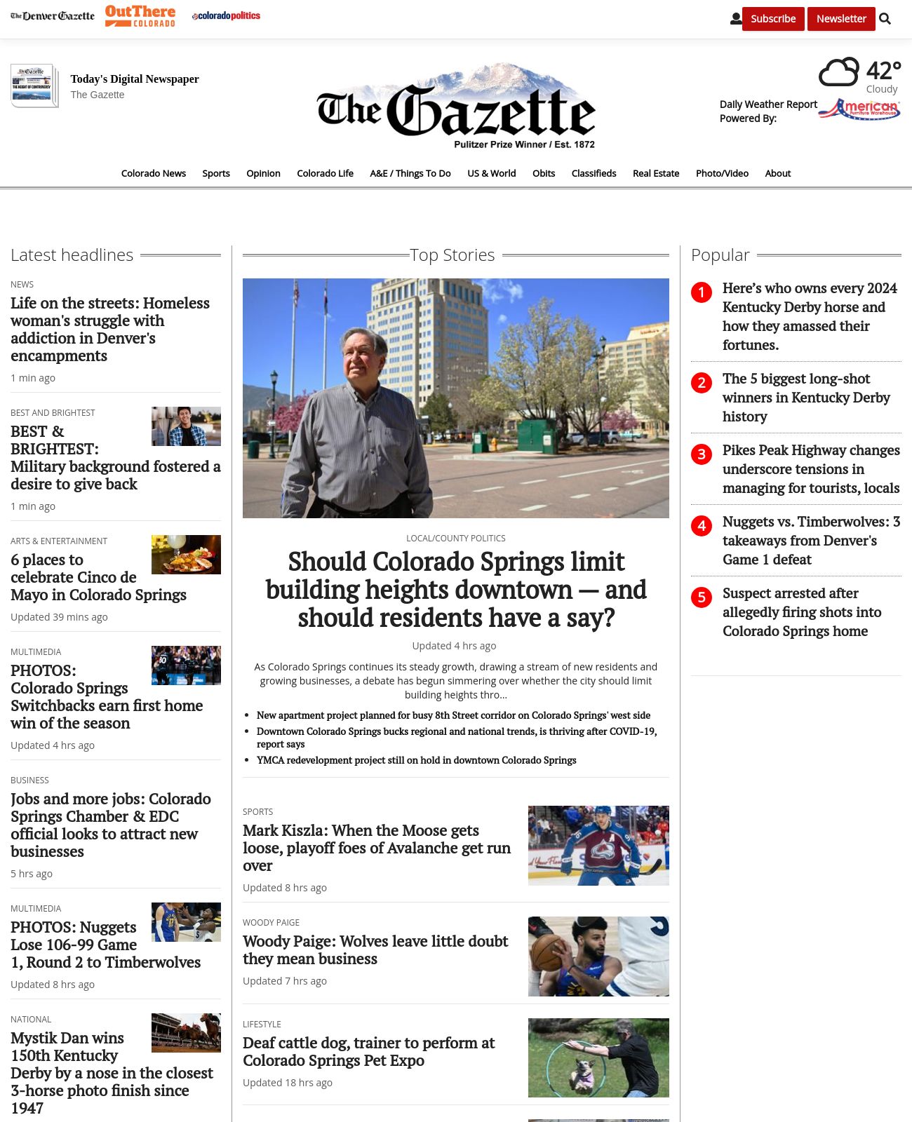 Colorado Springs Gazette