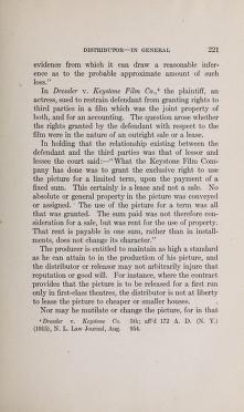 Thumbnail image of a page from The law of motion pictures