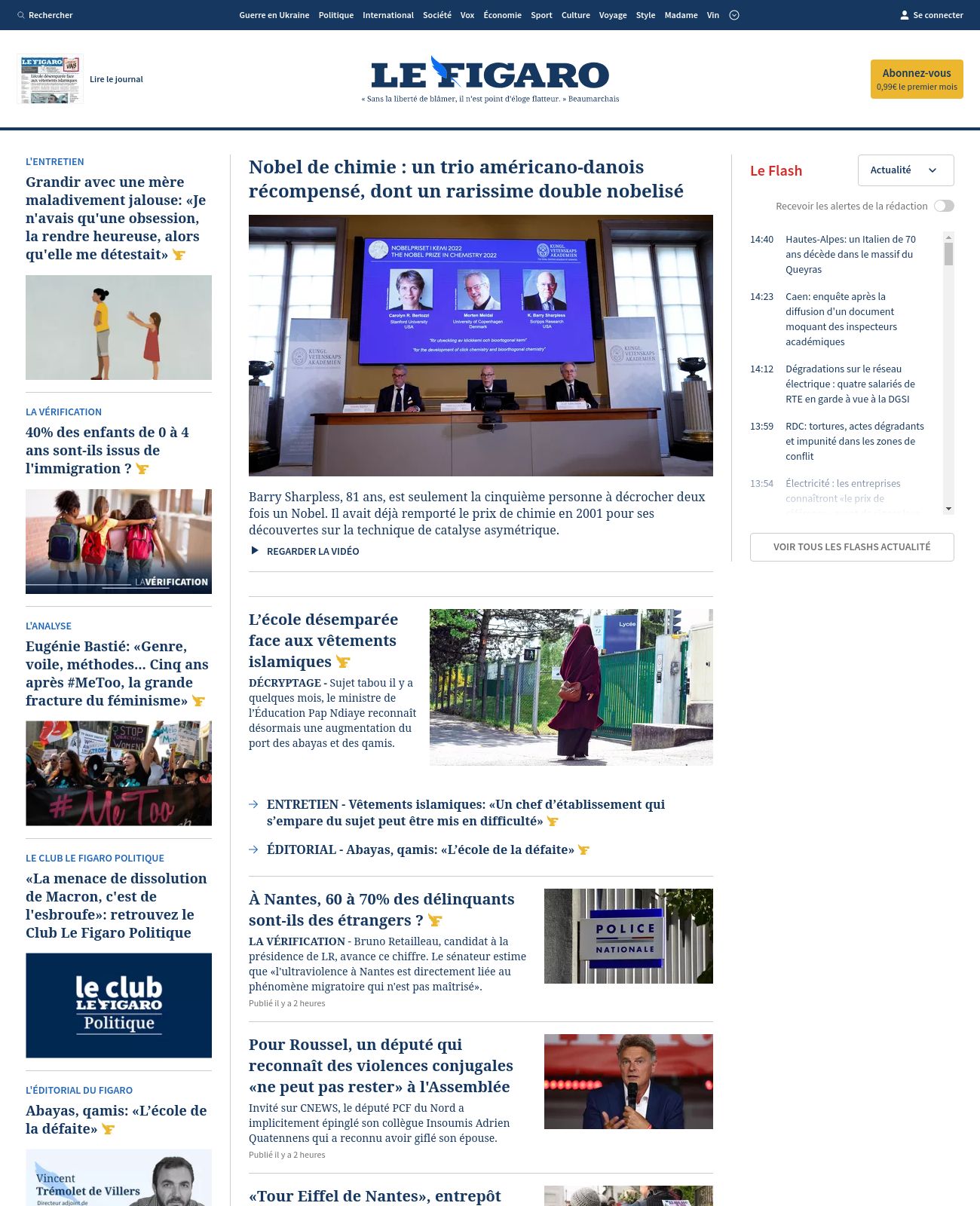 Le Figaro at 2022-10-05 15:15:37+02:00 local time