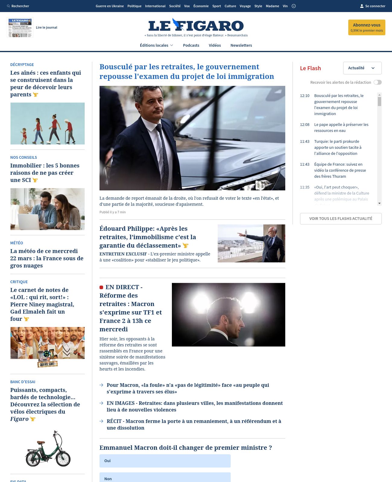Le Figaro at 2023-03-22 12:28:18+01:00 local time