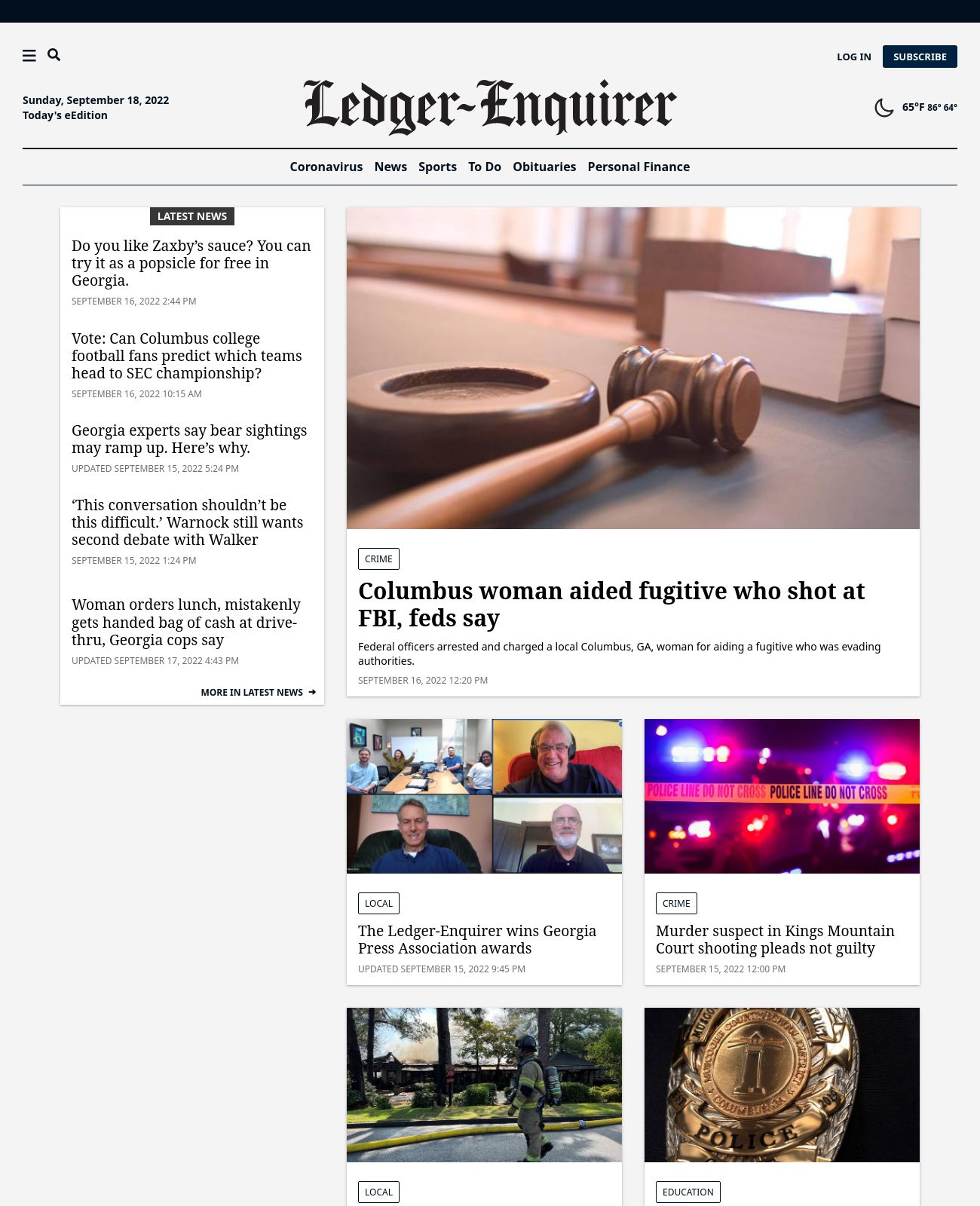 The Ledger-Enquirer at 2022-09-18 08:00:58-04:00 local time