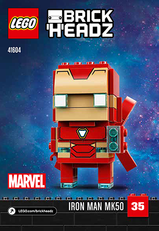41604 - Iron Man MK50 - Building Instructions : Free Download 