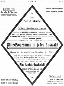 Thumbnail image of a page from Licthbild-Bühne