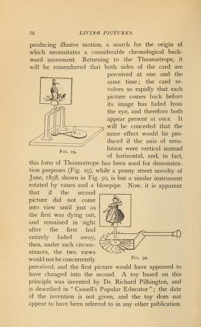 Thumbnail image of a page from Living pictures; their history, photoproduction and practical working. With a digest of British patents and annotated bibliography