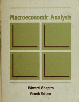 Cover of: Macroeconomic analysis by Edward Shapiro