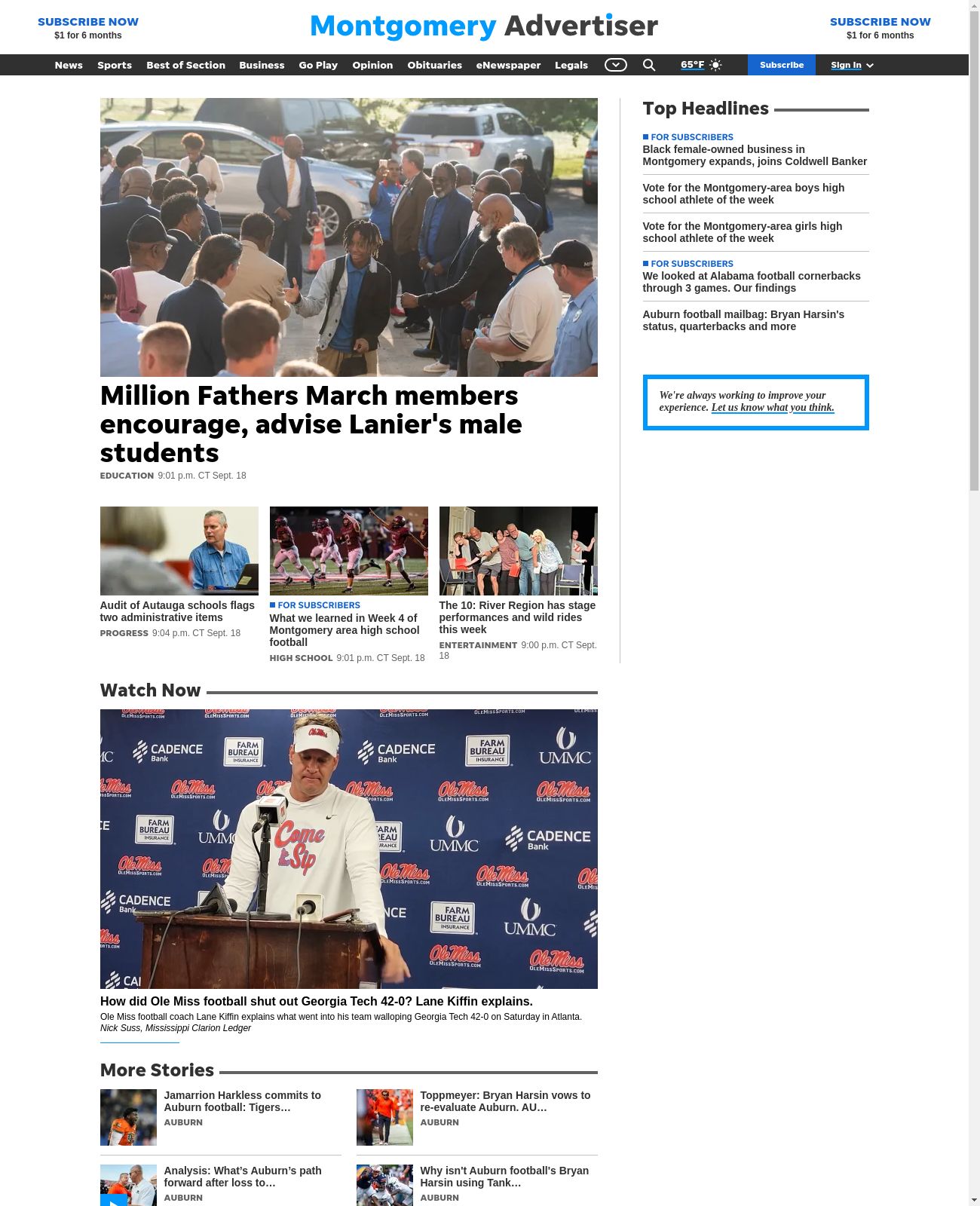 Montgomery Advertiser at 2022-09-19 07:56:40-05:00 local time