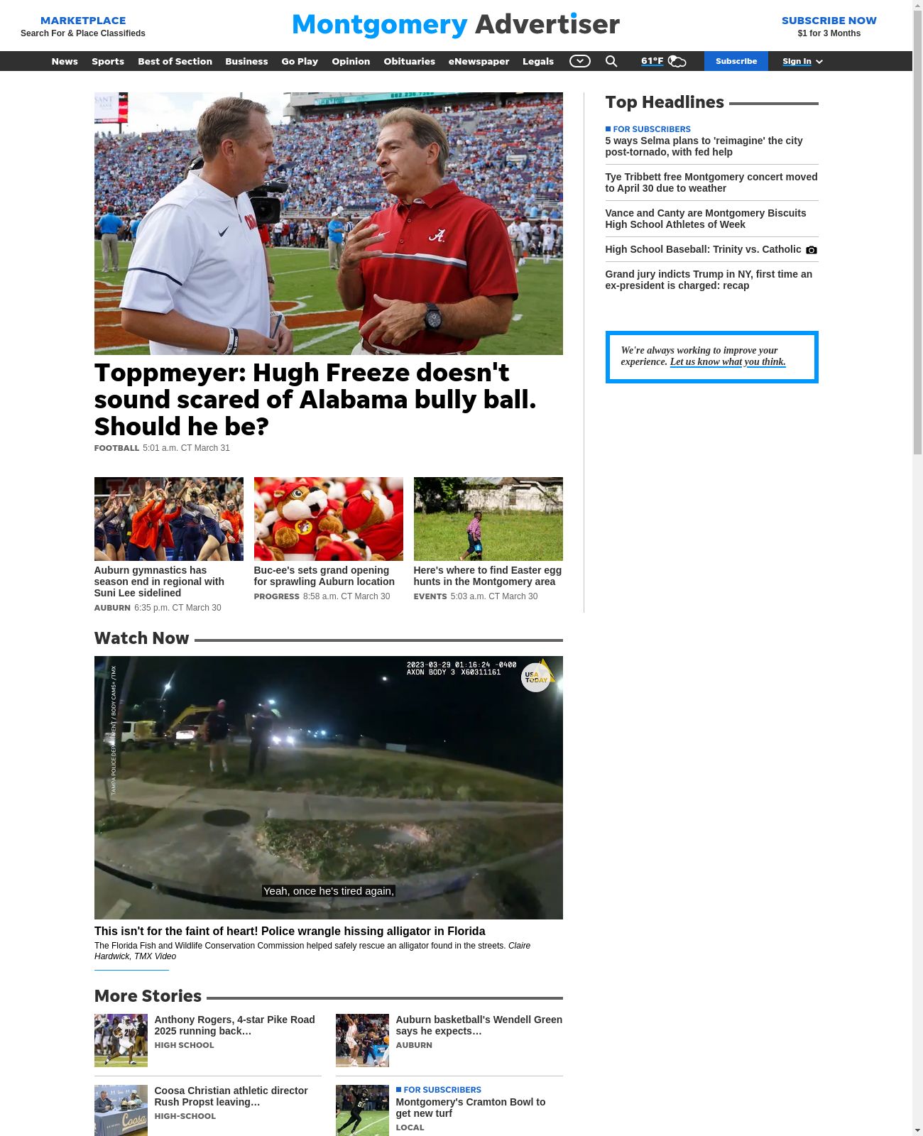 Montgomery Advertiser at 2023-03-31 06:31:20-05:00 local time