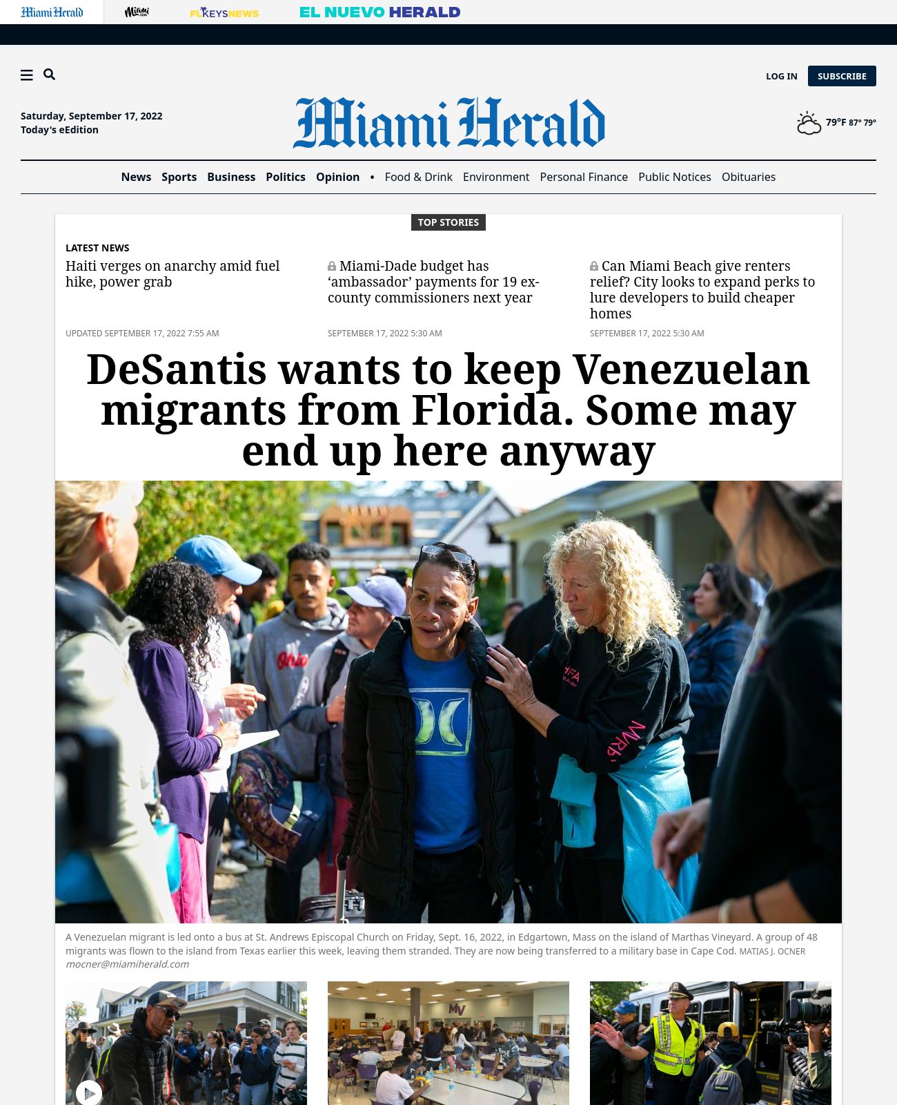Miami Herald at 2022-09-17 08:58:26-04:00 local time