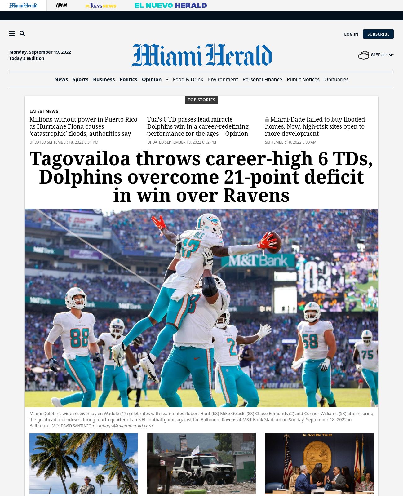 Miami Herald at 2022-09-18 21:12:26-04:00 local time