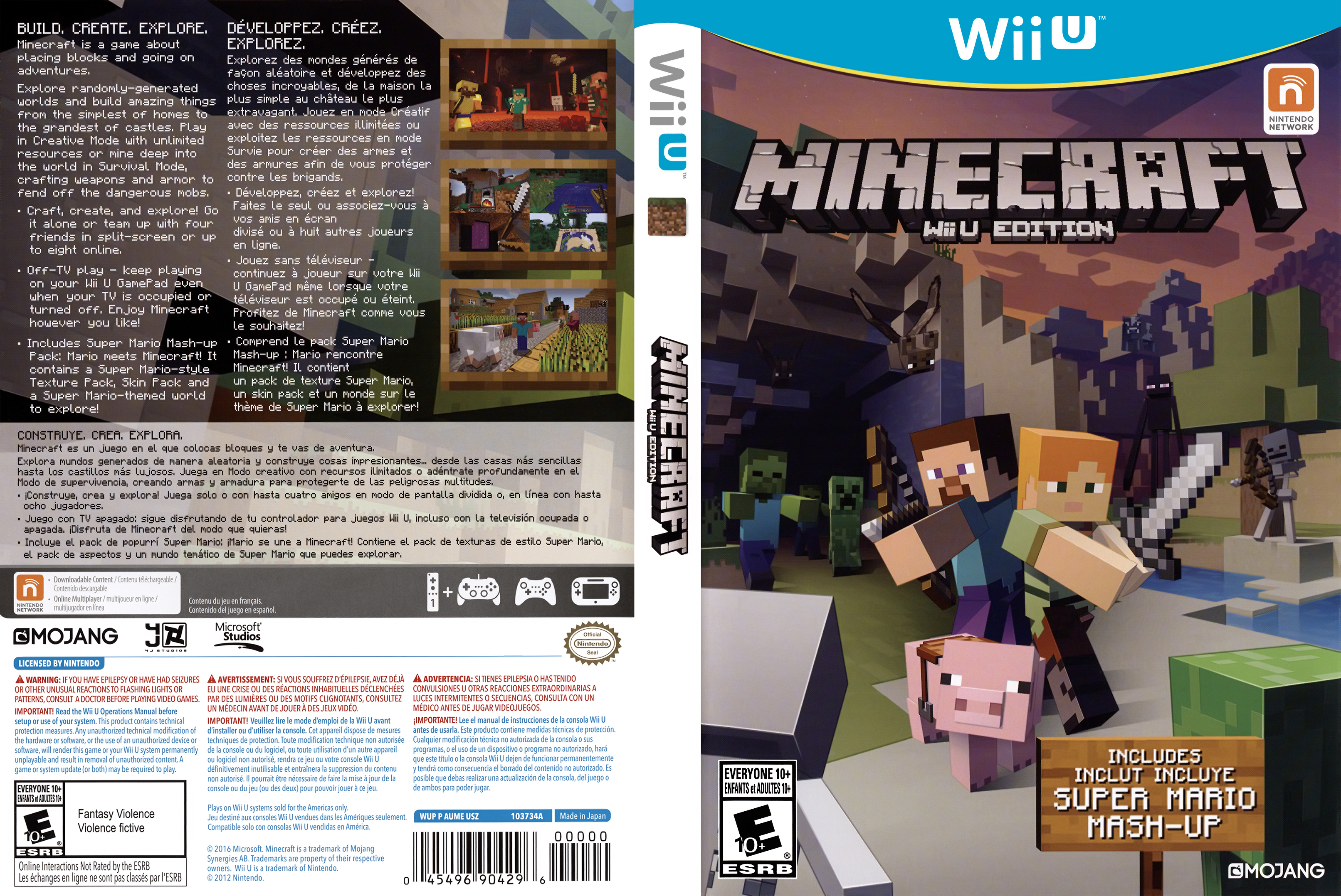 cruise Gemeenten basketbal Minecraft: Wii U Edition Wii U Box Art : Mojang : Free Download, Borrow,  and Streaming : Internet Archive