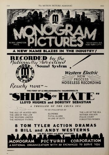 Thumbnail image of a page from The motion picture almanac