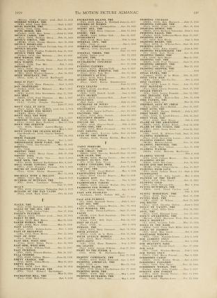 Thumbnail image of a page from The Motion Picture Almanac 1929