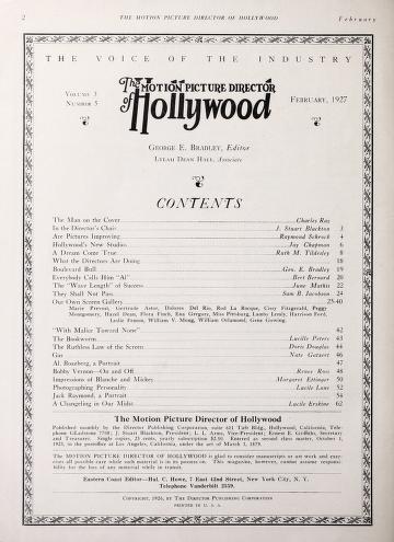Thumbnail image of a page from The Motion Picture Director