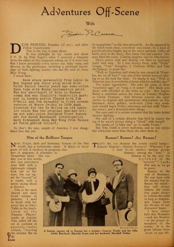 Thumbnail image of a page from Motion Picture Magazine