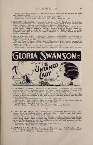 Thumbnail image of a page from Motion picture news booking guide