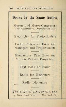 Thumbnail image of a page from Motion picture projection : an elementary text book