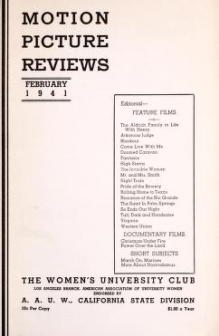 Thumbnail image of a page from Motion Picture Reviews